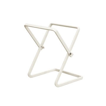 【日本COLLEND】桌上型鋼製垃圾袋架/抹布掛架-2色可選-極簡白