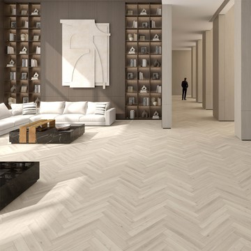 特力屋人字拼自黏塑膠地磚4x24吋 灰橡0.5坪(DIY地板/塑膠地板/自黏地板/仿木紋/防水地板)