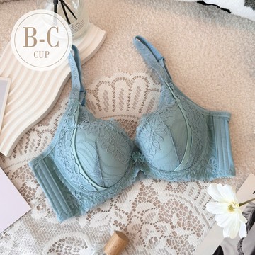 內衣【榛果檸檬】石墨烯集中包覆軟鋼圈 *B/C罩 (綠) #27985