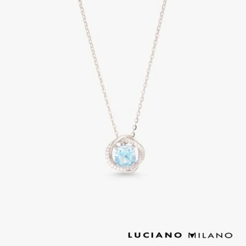 LUCIANO MILANO 晴空之戀 純銀項鍊(白K色)