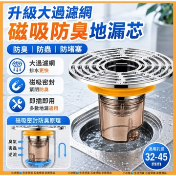 隔日達 磁吸防臭地漏芯 防臭地漏 不鏽鋼地漏 落水頭 排水孔蓋 地漏防臭器 下水道防堵器 排水孔防臭 浴室地漏 防蟲地漏