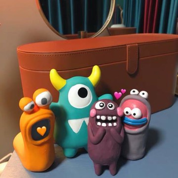寵物狗狗發聲玩具 Q-Monster天然乳膠磨牙陪伴狗玩具卡通惡搞玩具