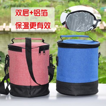 鋁箔加厚保溫袋便當袋帆布防水 飯盒袋中號帶飯手提袋手拎保溫包