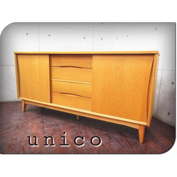 □美品□unico/ウニコ□高級□SIGNE cabinet W1600/シグネキャビネット 