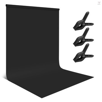 Andoer 2 * 3 米/ 7 * 10 英尺攝影背景屏幕人像攝影背景攝影棚道具耐用可水洗滌棉材料,帶 3 個背景夾