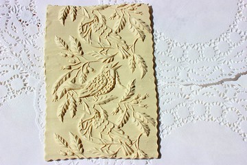 擀麵杖餅乾刀，擀麵杖圖案，帶裝飾品的擀麵杖