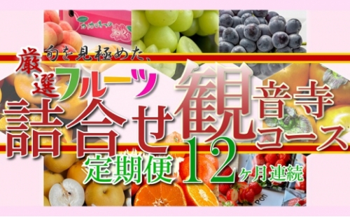 旬を見極めた、厳選フルーツ詰合せ定期便12ヶ月連続