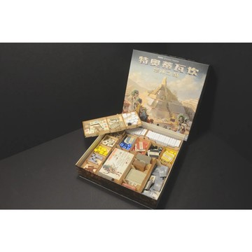 【桌遊侍】特奧蒂瓦坎：眾神之城 烏鴉盒子《免運》正版實體店面快速出貨.木盒.收納.支援厚套.免膠組裝.桌遊收納盒