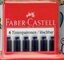【FABER-CASTELL】輝柏 變色龍孩童鋼筆-補充卡水 (5支入) /組 1487164-藍 1487064-黑【APP滿額下單4%點數(單一帳號最高1500點)】5/31止