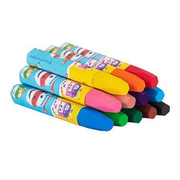 組合:得力Deli Super Wings蠟筆/EC00912/12色+EN028直式圖畫本