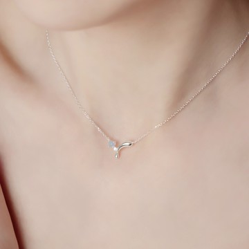 【SPANCONNY】海洋聯名 | 海藍寶 托帕石 S925純銀 | 水色結晶項鍊