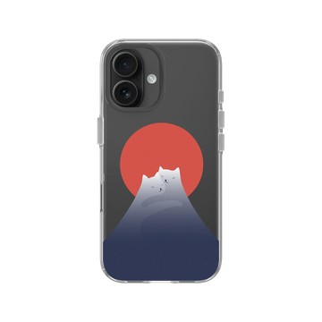 iPhone 16 Clear Case（相機按鈕） 透明 - ilovedoodle (Lim Heng Swee) - Cat Landscape - 日出