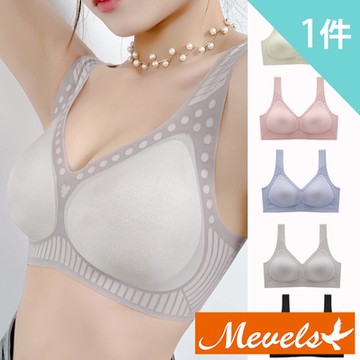 Mevels瑪薇絲-極透薄冰絲軟支撐無痕無鋼圈內衣(1件組)