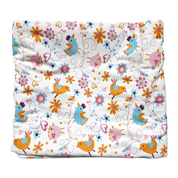 愛心小品 竹纖維三層嬰兒防水隔尿墊  200 x 180cm  愛心小鳥  1件