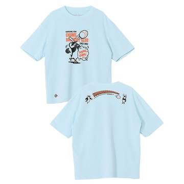 CHUMS 男女款 Cotton Dry  CHUMS Baseball Club T-Shirt短袖上衣 淺藍色_CH012782A002