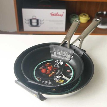 兩尺寸20/26cm304不銹鋼平底鍋不粘鍋煎鍋燃煤氣灶電磁爐煎蛋烙餅