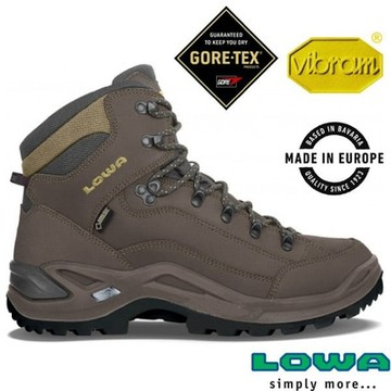 【LOWA】男 歐洲製造 RENEGADE GTX 中筒防水透氣多功能健行鞋_登山鞋_LW310945-0997 灰棕