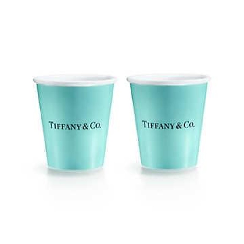 ティファニー TIFFANY カップ ティファニーブルー ロゴ ボーンチャイナ