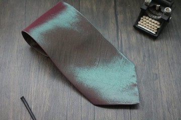 漸變真絲皺褶領帶獨特顏色禮盒裝領帶