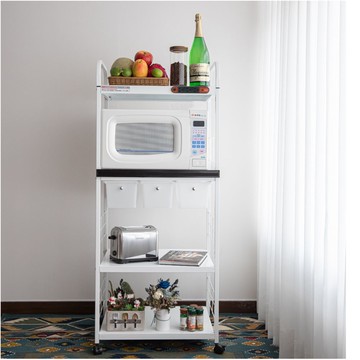 愛樂美 AI智慧 1拉3抽 四層電器收納架 置物架 層架 附插座