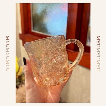 隔日到貨｜有把手玻璃杯 340ml透明水杯 耐熱玻璃 果汁杯 咖啡茶杯 可洗碗機杯子｜MYUMYU 沐慕家居 台灣