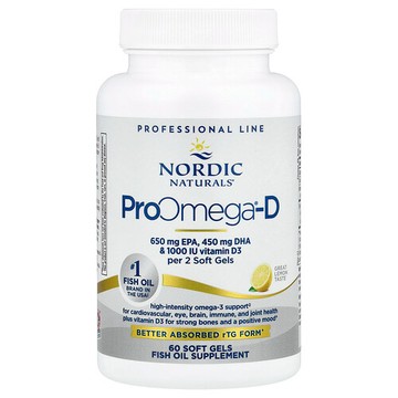 Nordic Naturals, ProOmega2000-D，檸檬味，1,000 毫克，60 粒軟凝膠