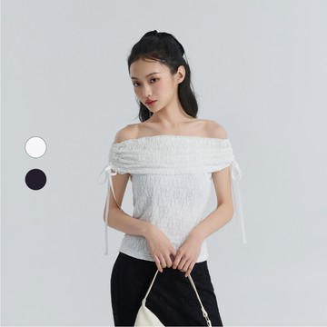 50% Fifty Percent｜蕾絲綁帶層次上衣｜02673210001