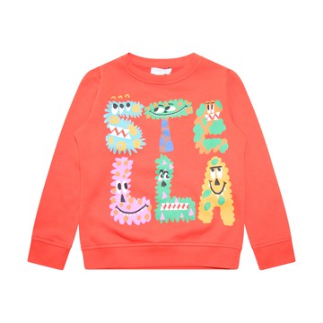 Stella Mccartney - Red Cotton Sweatshirt