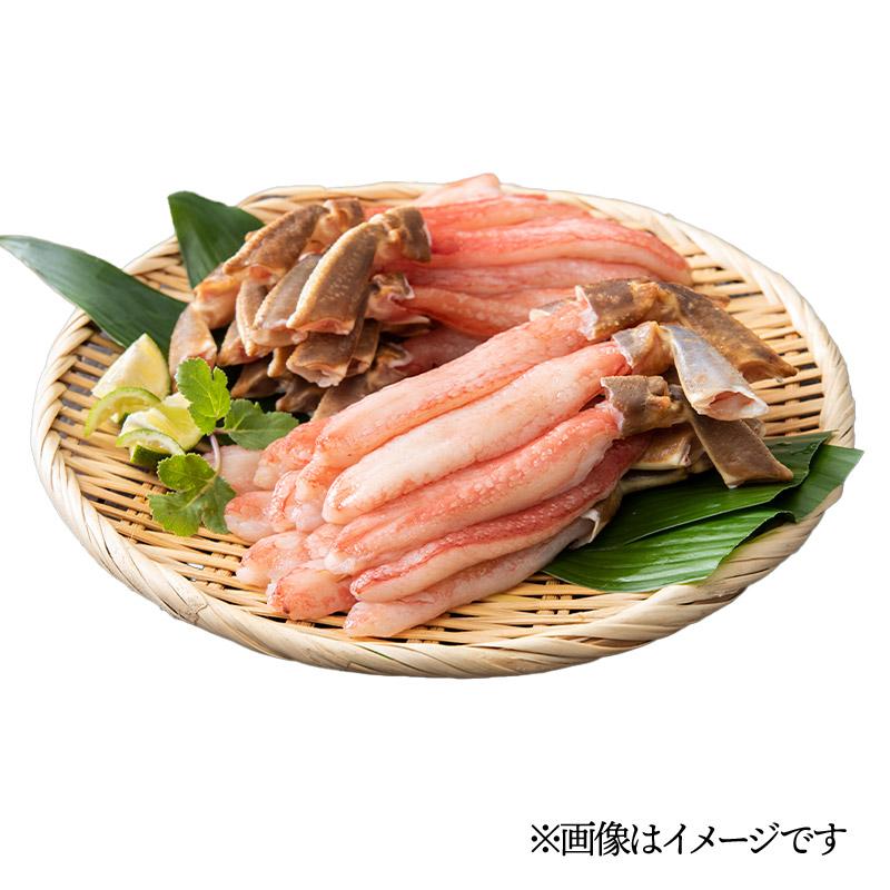 お歳暮 2023 生食可 カニ ポーション ズワイガニ 中 50本 500g × 2パック 計 1kg 海鮮 蟹 カニ かに ずわいがに ズワイ蟹 冷凍 送料無料 ST012