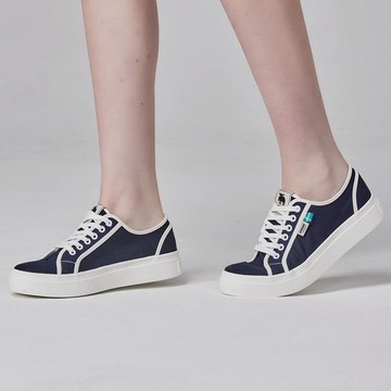 moz瑞典 駝鹿 小香風休閒鞋 板鞋(藍)