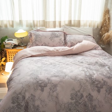 天絲床組 幽夢 D4雙人薄床包鋪棉兩用被四件組(60支) 100%天絲 棉床本舖