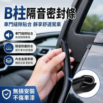 🌳車門隔音條 B柱防撞條 汽車b柱密封條 車門中柱隔音條 車門防撞膠條 加厚 降噪 通用 防塵 靜音 卡槽式膠條