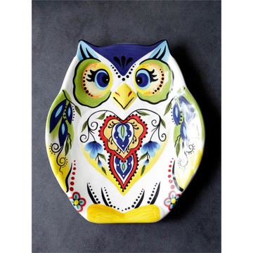 omk 創意卡通盤子早餐盤菜盤點心盤家用餐具個性裝飾擺盤異形盤子