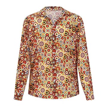 亞馬遜萬圣節嬉皮士男士70年代迪斯科服飾復古花卉襯衣