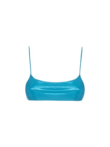 MC2 Saint Barth Woman Lamina Teal Bralette Sadie