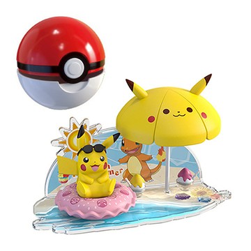 【W先生】Pokemon 神奇寶貝 精靈寶可夢 3D套裝 場景組 寶貝球 精靈球 皮卡丘 小火龍 妙蛙種子 傑尼龜 公仔