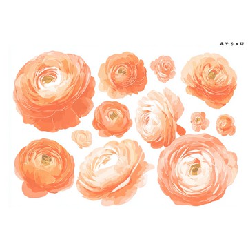 【10月新作4】20-22-0097 裁切紙・拼貼素材 陸蓮花