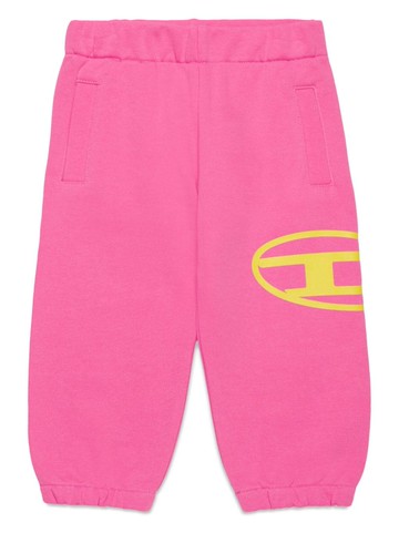 Diesel Kids - Pcerb Oval D-print track pants - kids - Cotton - 24-36 mth - Pink