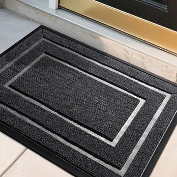 跨境入戶地墊家用進門玄關防塵防滑耐磨橡膠門墊刮沙耐臟腳墊批發