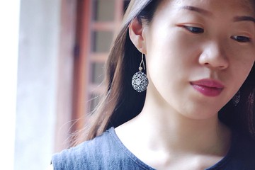 復古巴洛克鏤空耳環