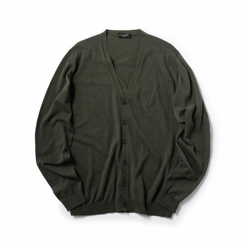 シップス メン】ROBERTO COLLINA: エルボーパッチ Vネック