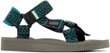 SUICOKE 蓝色 & 灰色 DEPA-Cab-PT06 凉鞋