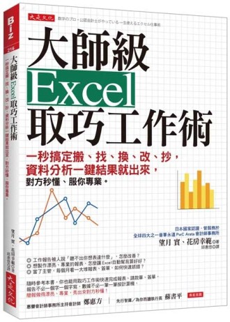 大師級Excel 取巧工作術：一秒搞定搬、找、換、改、抄，資料分析一鍵結果就出來，[二手書_良好]