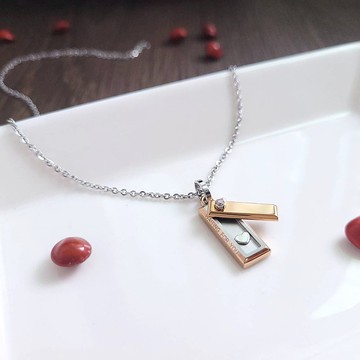 【絕版出清品】藏愛。白鋼短鍊 鎖骨鍊