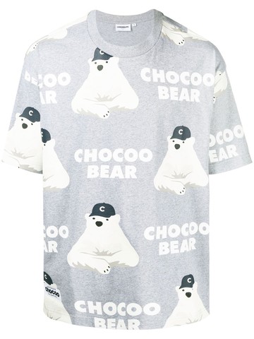 CHOCOOLATE - graphic-print T-shirt - men - Cotton - L - Grey