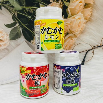 日本 三菱 咖姆咖姆 卡姆 梅子糖  葡萄糖 檸檬糖 優格蘇打 水果嚼糖 120g 罐裝 梅子/葡萄/檸檬 三種口味｜全店$199免運