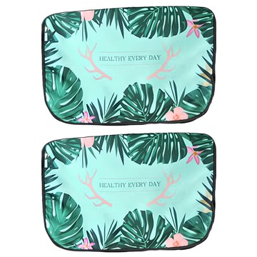 E.City 印花圖案磁性側窗遮陽檔 Set 2  芭蕉葉  2個  60 x 45cm