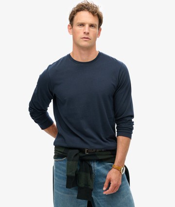 Superdry Men's Classic Essential Top Navy Size: S