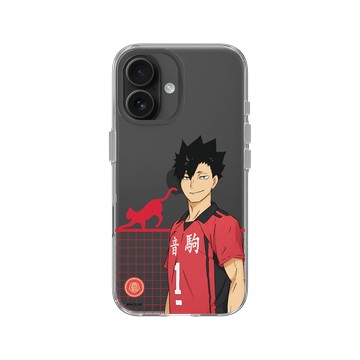 iPhone 16 Clear Case（相機按鈕） 透明 - 排球少年 Haikyu!! - 球場上的黒尾
