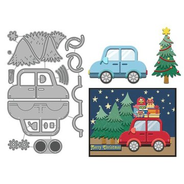 壓花刀模圣誕汽車金屬切割刀模scrapbook紙藝手賬碳鋼刀模代發